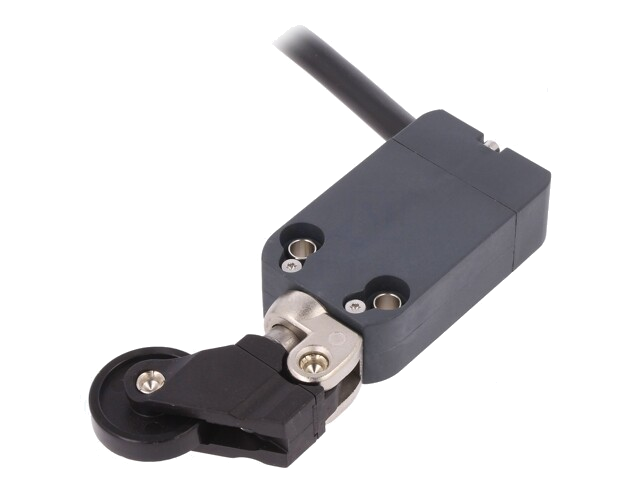 Eindschakelaar; hendel R 42,1mm, roller van kunststof Ø22mm Eindschakelaar; hendel R 42,1mm, roller van kunststof Ø22mm